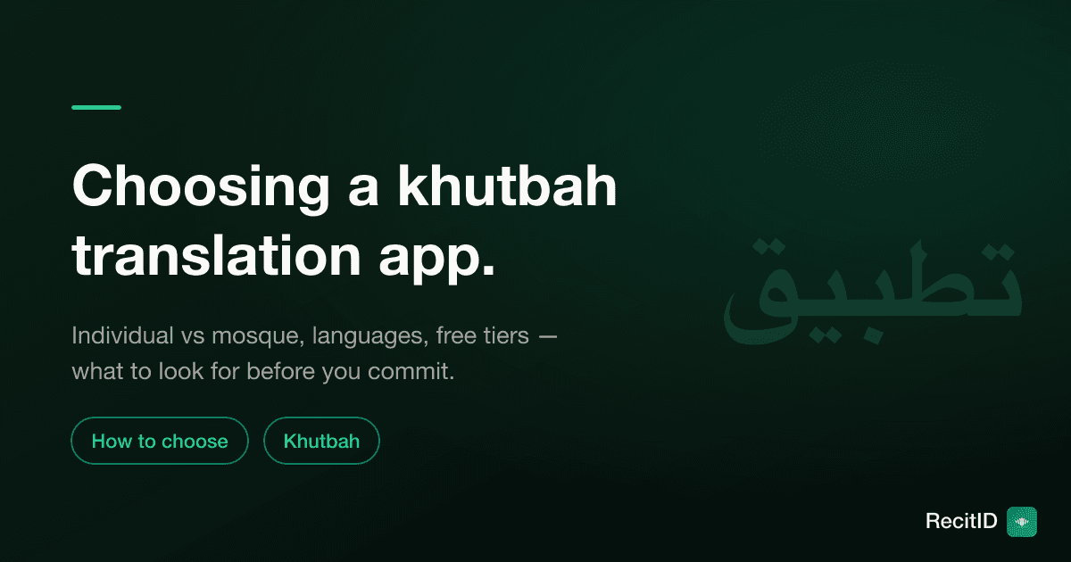 Choosing a Khutbah Translation App: What to Look For