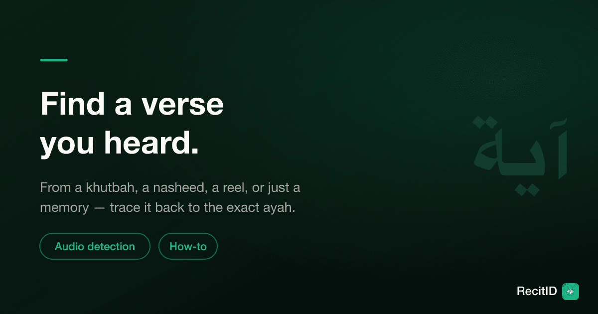 How to Find a Quran Verse You Heard