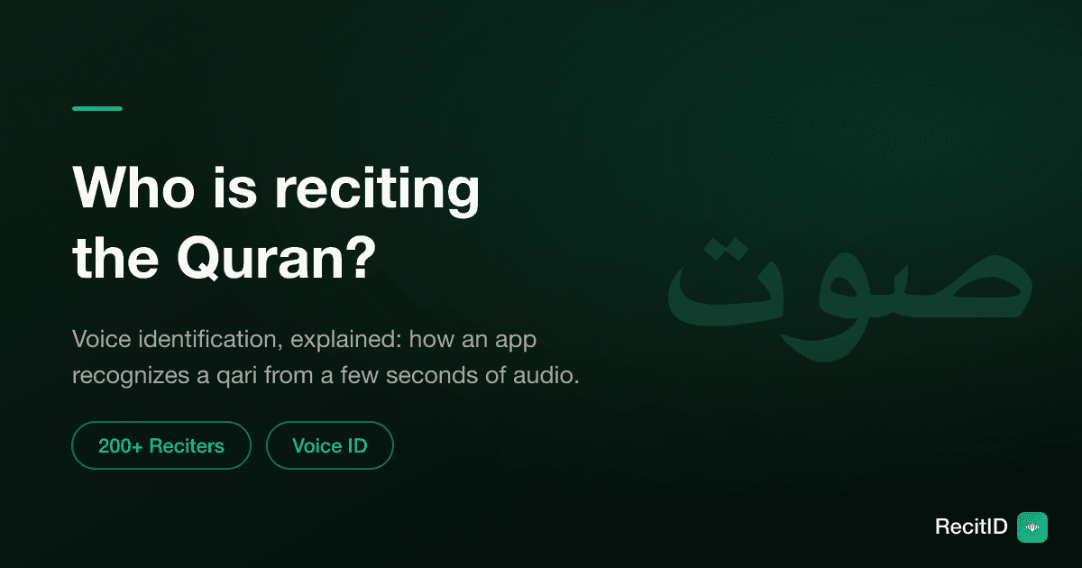 How to Find Out Who Is Reciting the Quran (Voice ID, Explained)