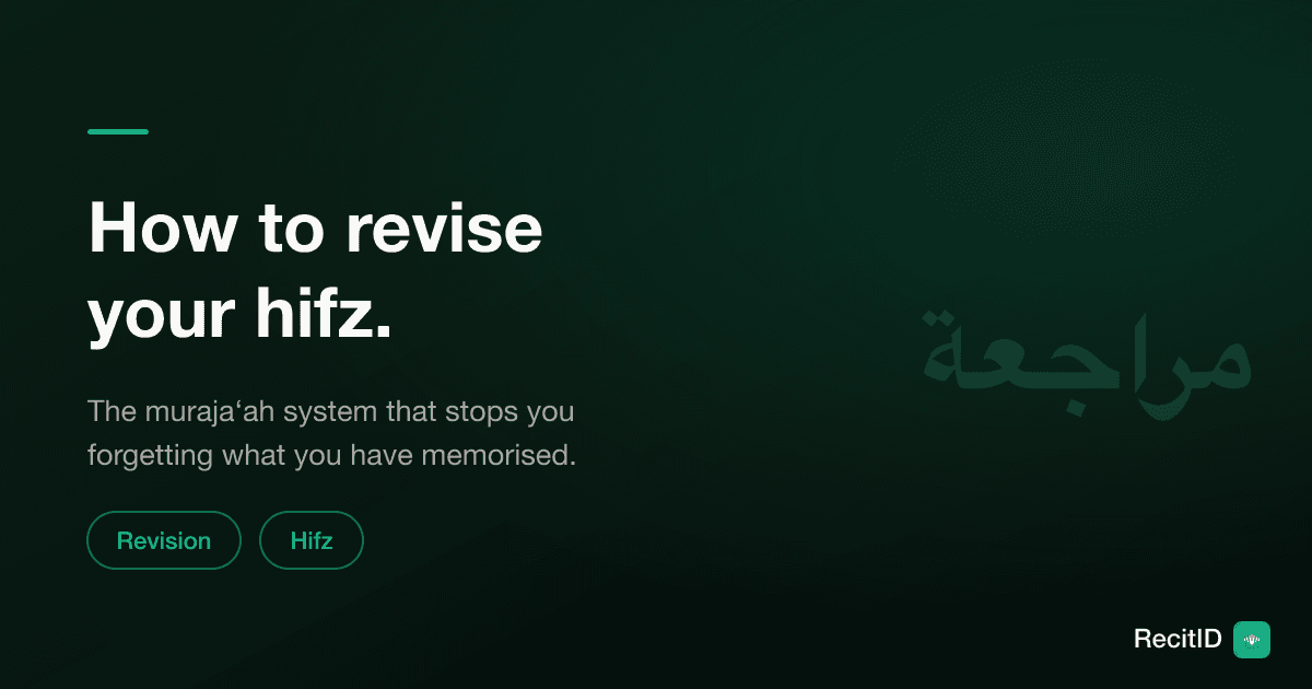 How to Revise Memorised Quran: A Muraja’ah System That Sticks