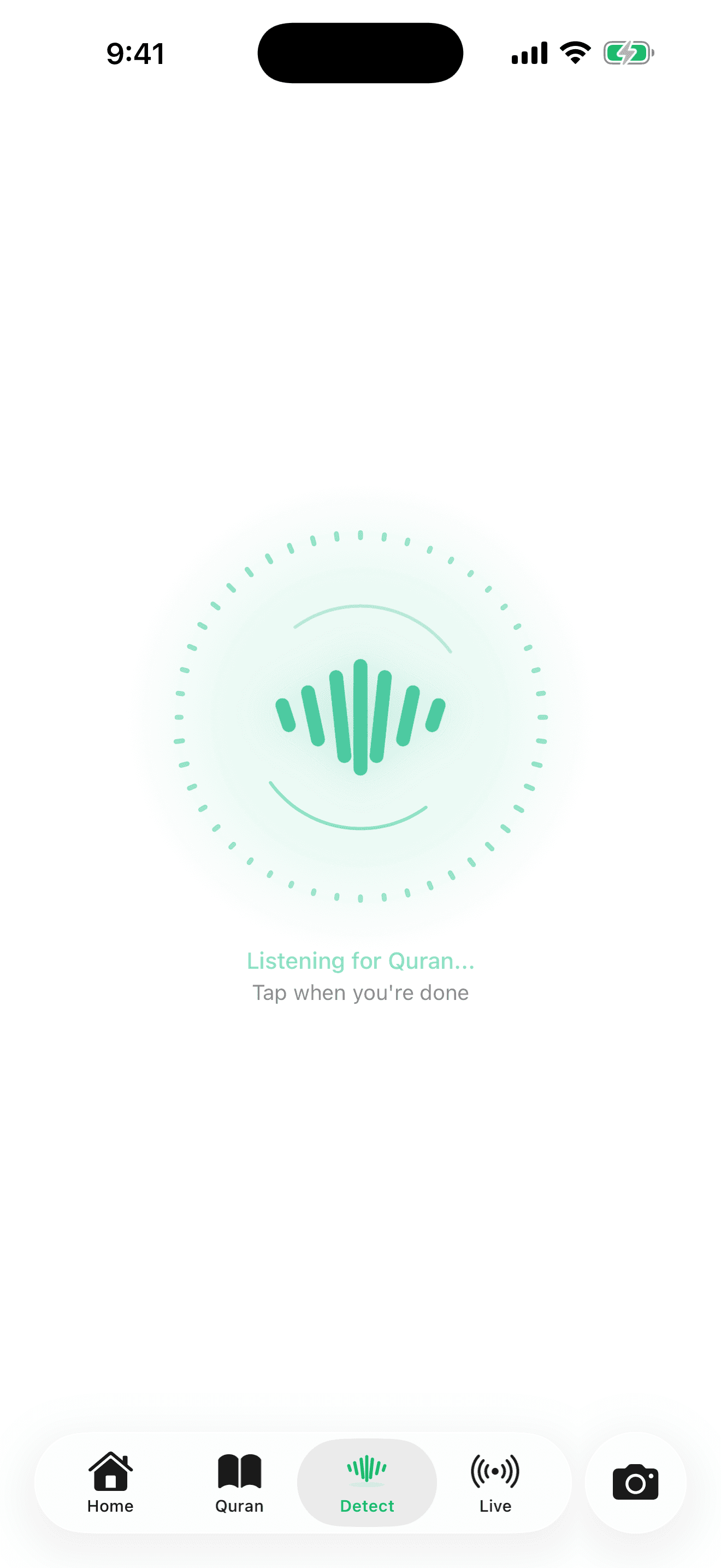 RecitID listening to a recitation to identify the reciter